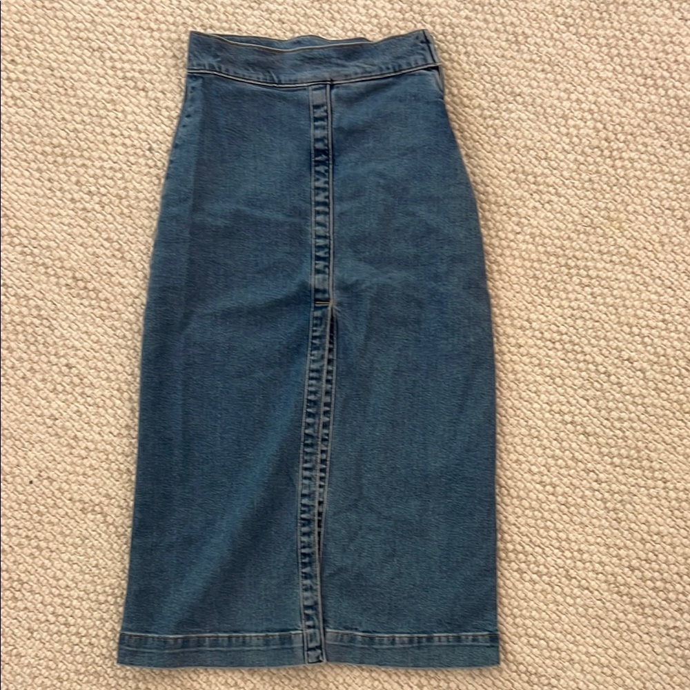 Denim Maxi Skirt